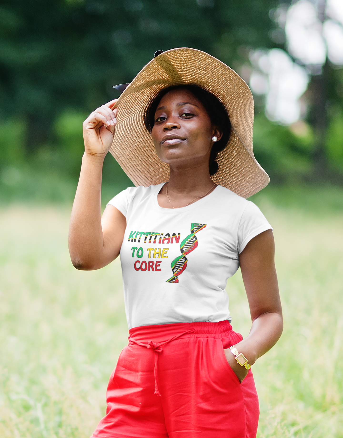 Kittitian to the Core T-Shirt, St. Kitts and Nevis T-shirt