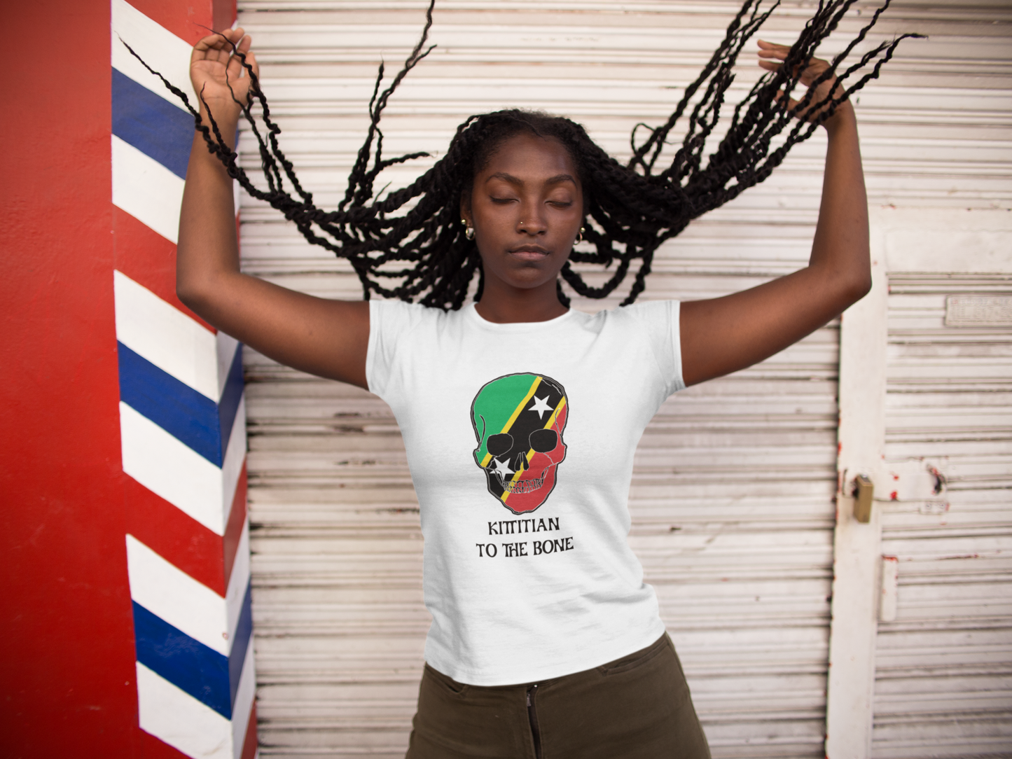 Kittitian to the Bone T-Shirt, St. Kitts and Nevis T-shirt