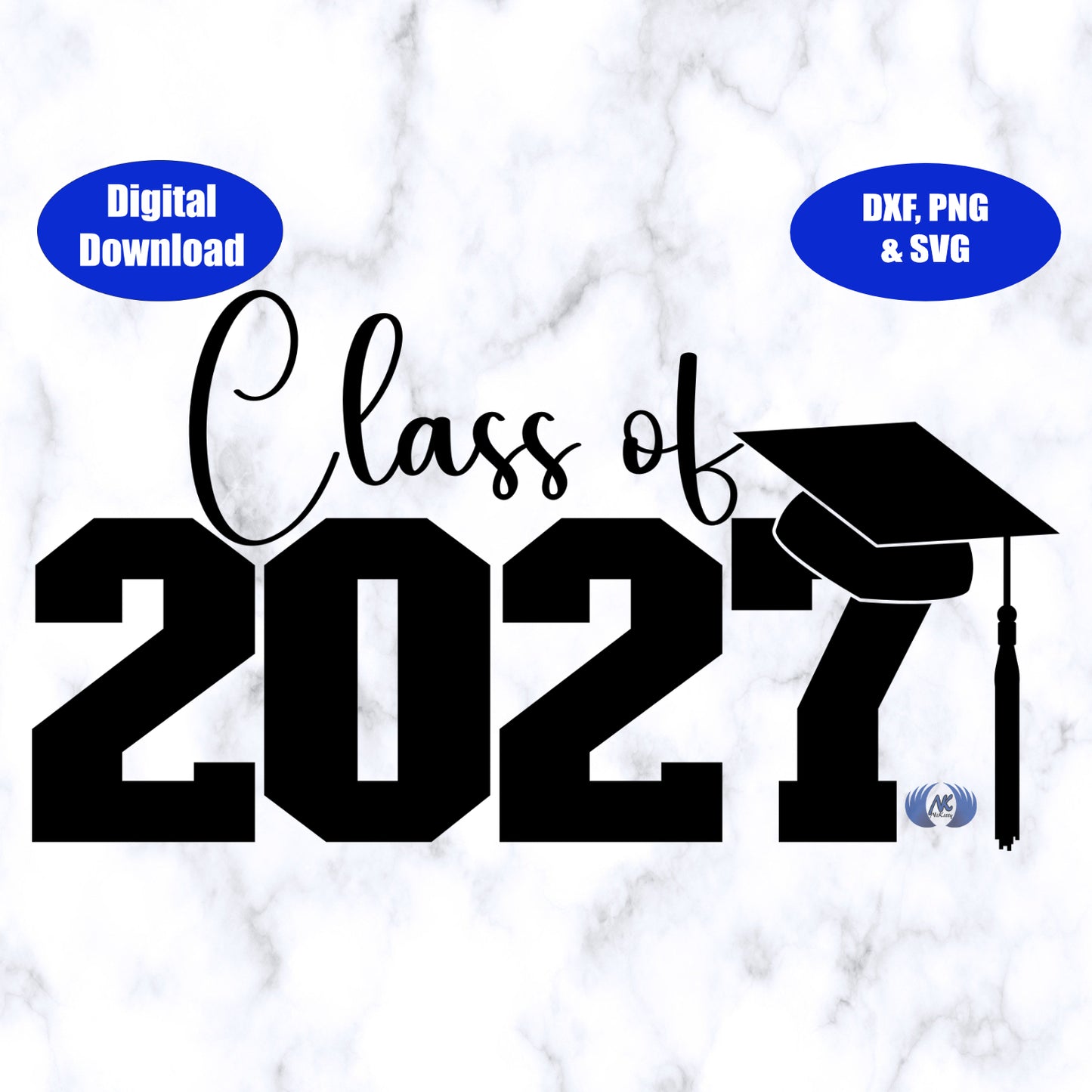 Class of 2027 Design 1 SVG, PNG, and DXF Digital Download