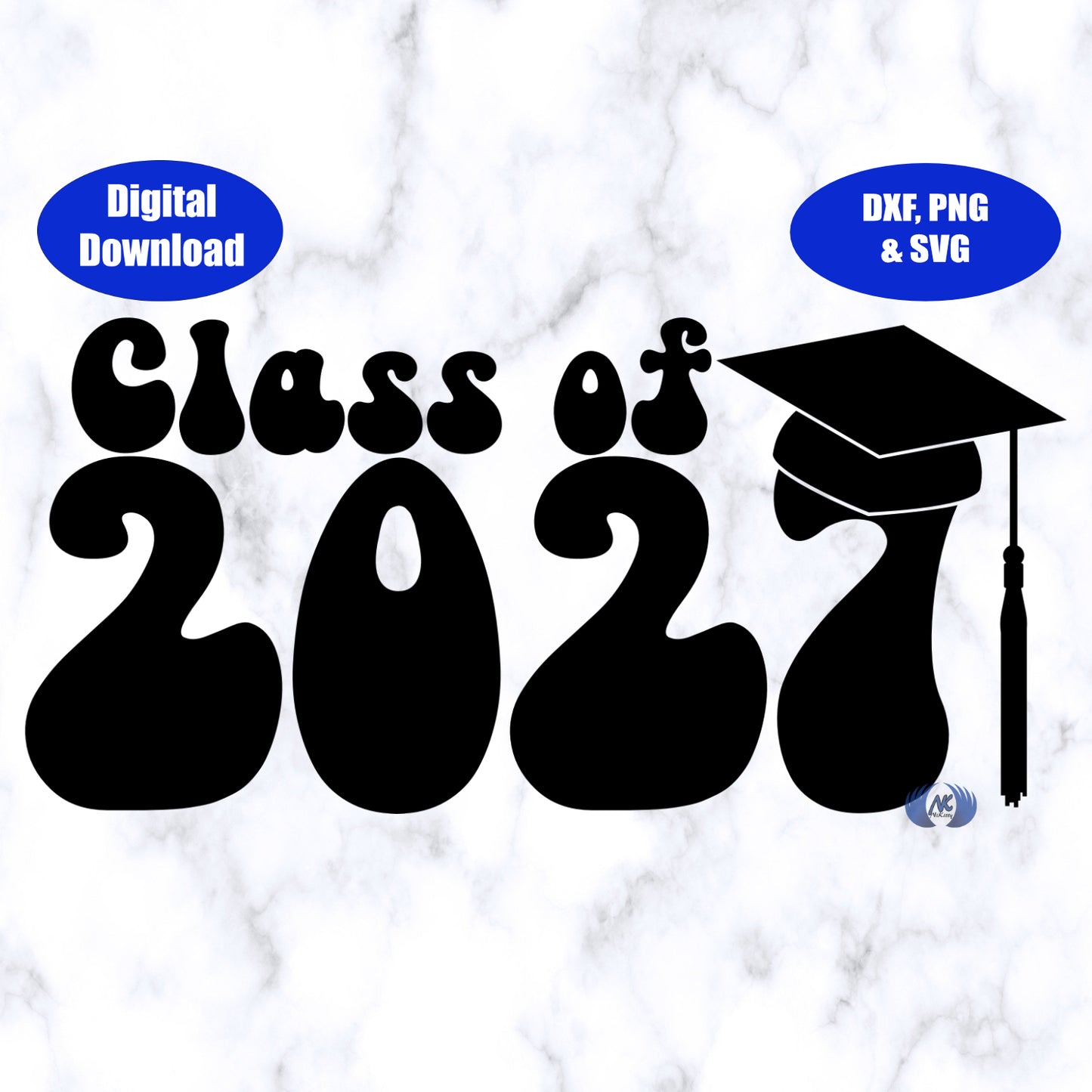 Class of 2027 Design 3 SVG, PNG, and DXF Digital Download