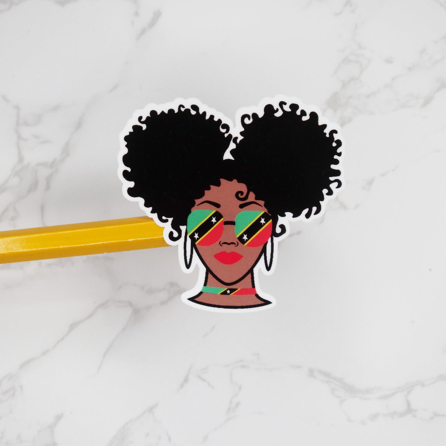 St. Kitts  & Nevis Queen Sticker