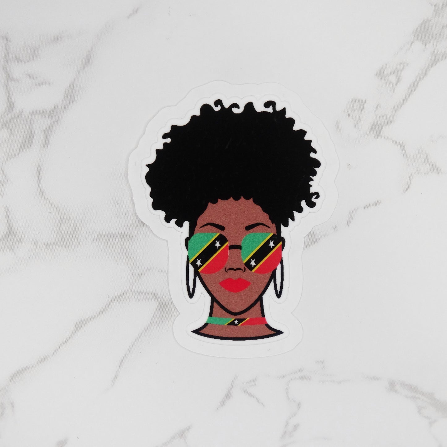 St. Kitts  & Nevis Queen Sticker