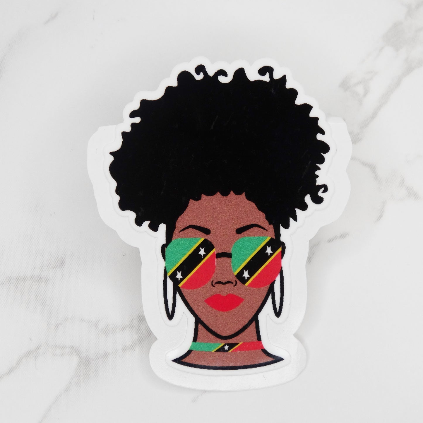 St. Kitts  & Nevis Queen Sticker