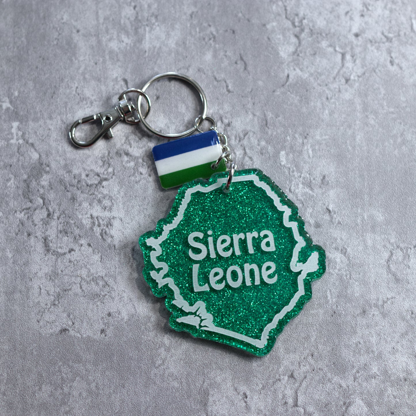 Sierra Leone Acrylic Keychain