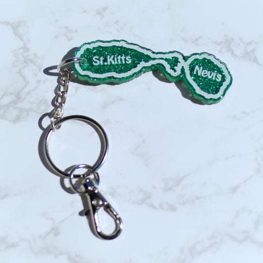 St. Kitts and Nevis Acrylic Keychain Design 2