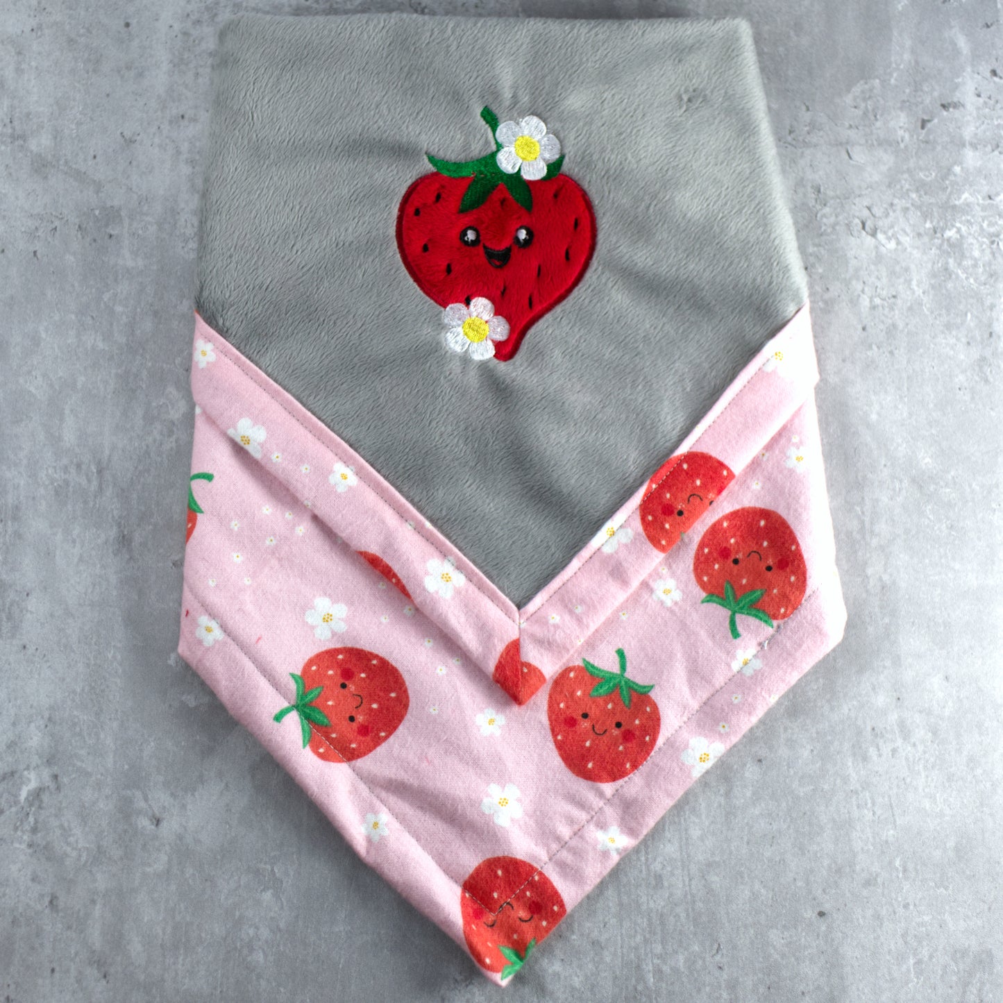 Personalize Strawberry Baby Lovey Blanket