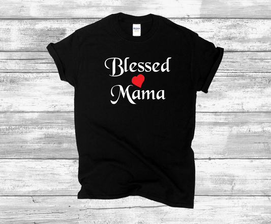Blessed Mama Short Sleeve Shirt Design 1