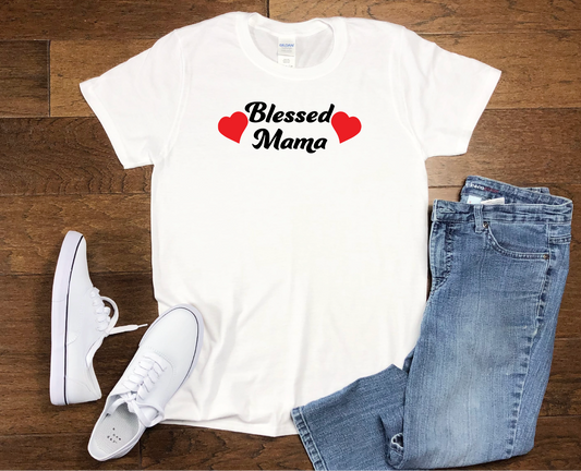 Blessed Mama Short Sleeve Shirt Design 3