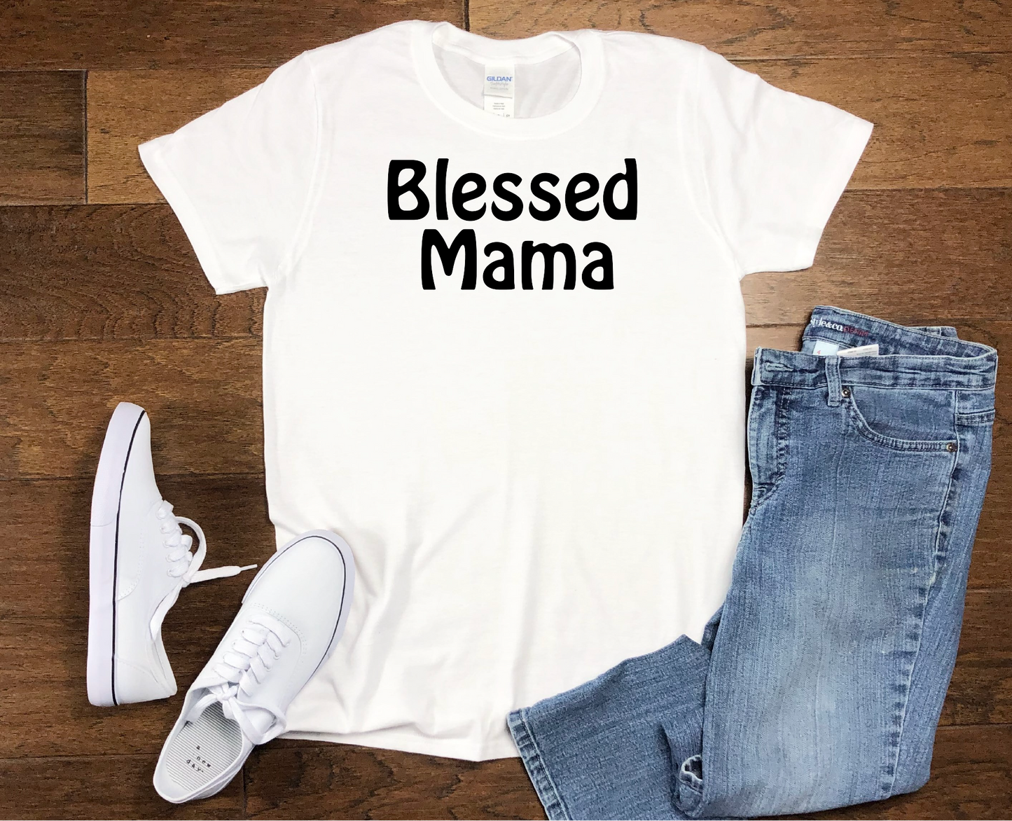 Blessed Mama Short Sleeve Shirt Design 4