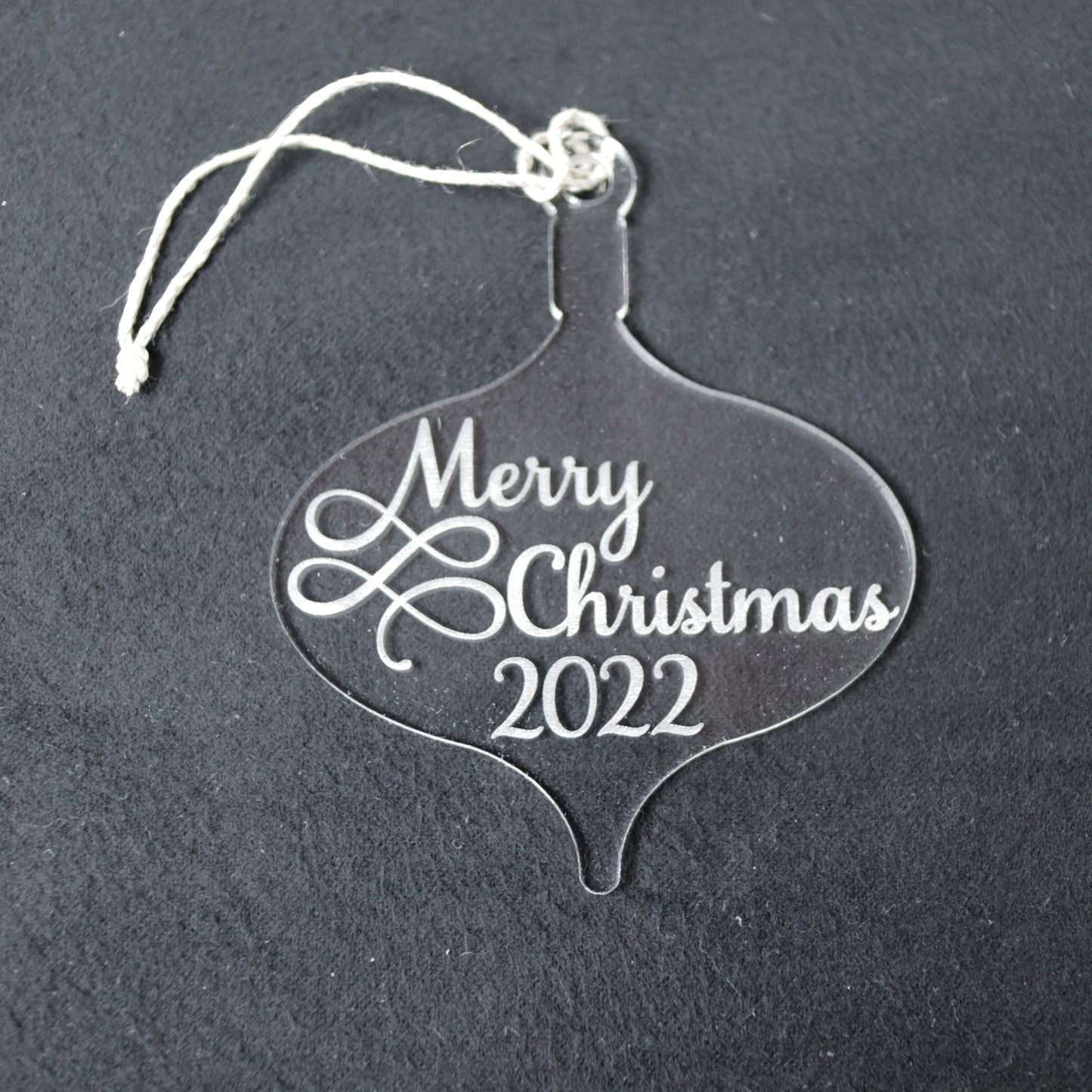 Merry Christmas Wood or Acrylic Ornament Version 1