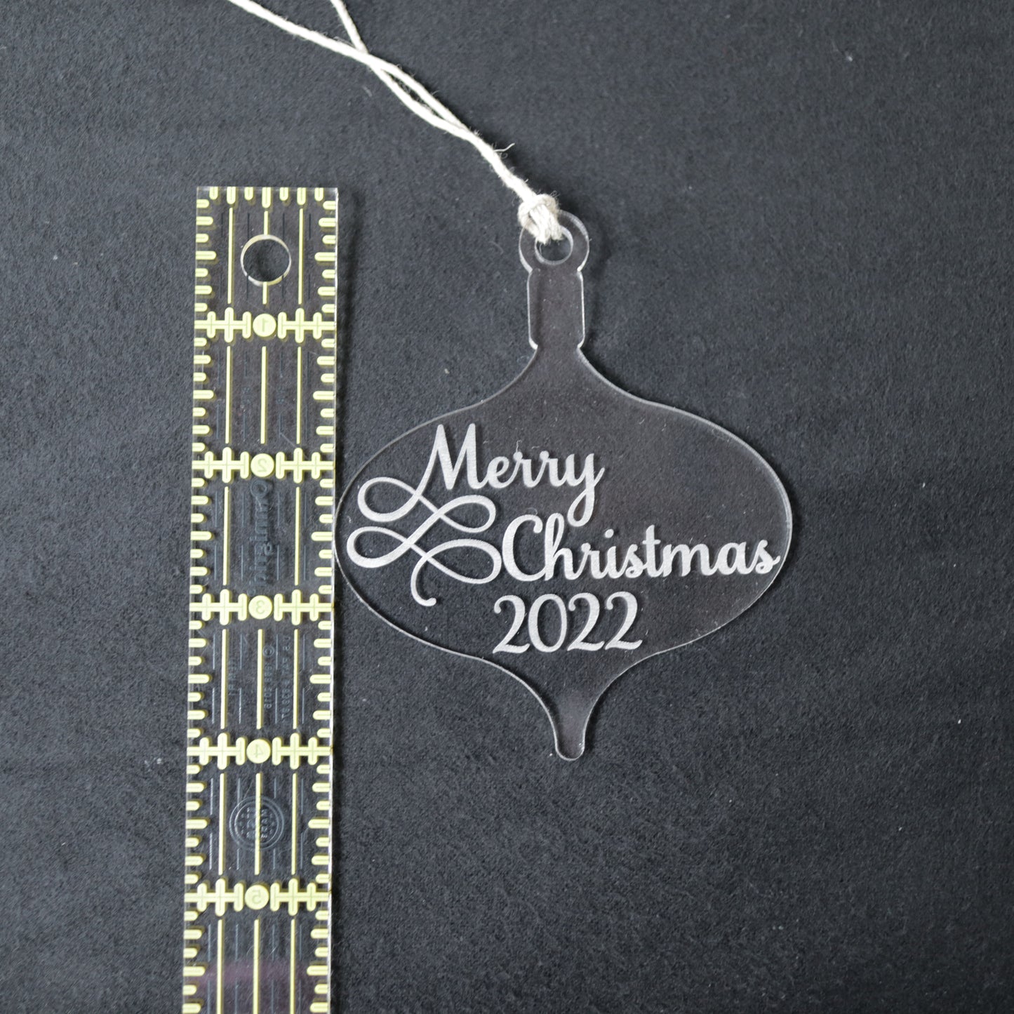 Merry Christmas Wood or Acrylic Ornament Version 1