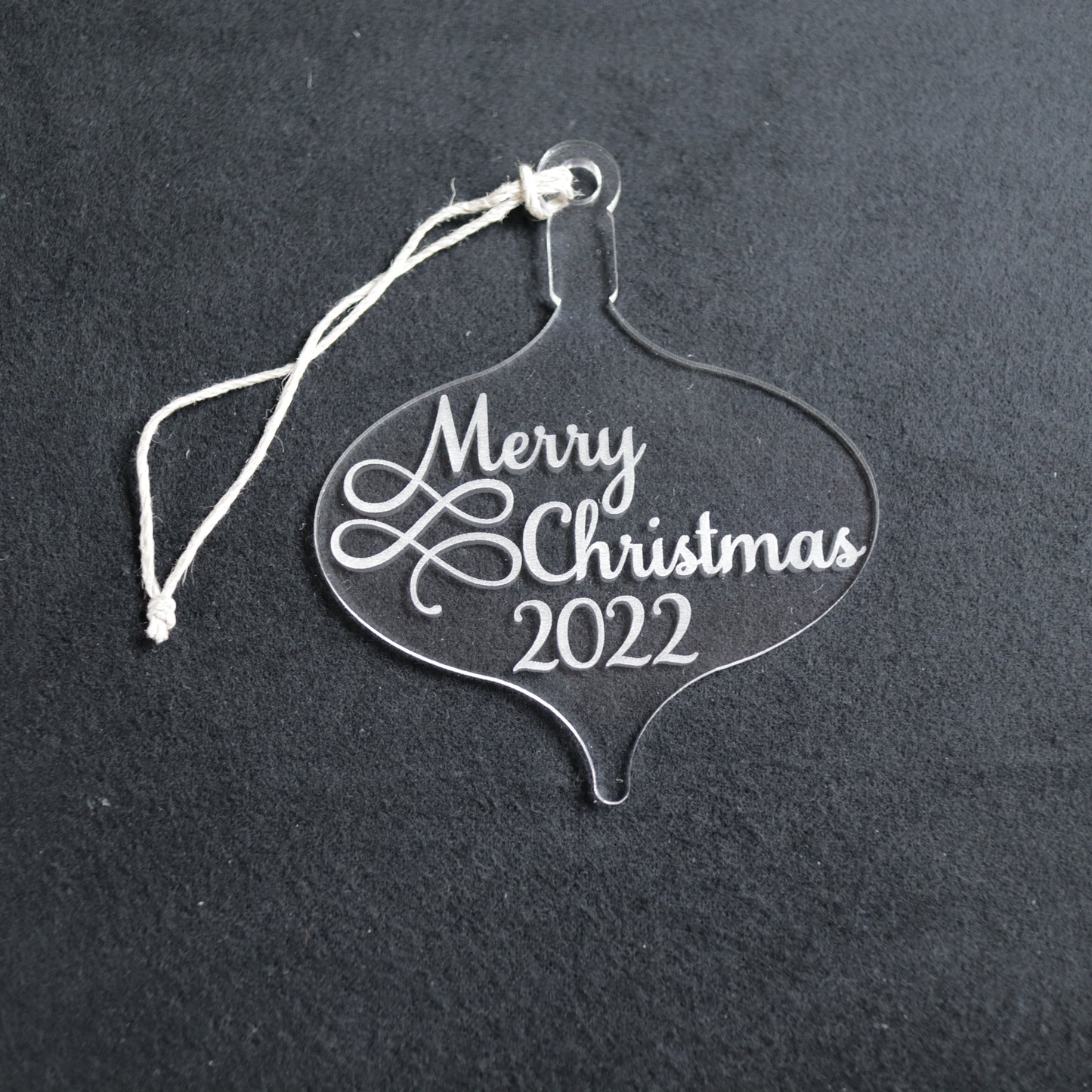 Merry Christmas Wood or Acrylic Ornament Version 1