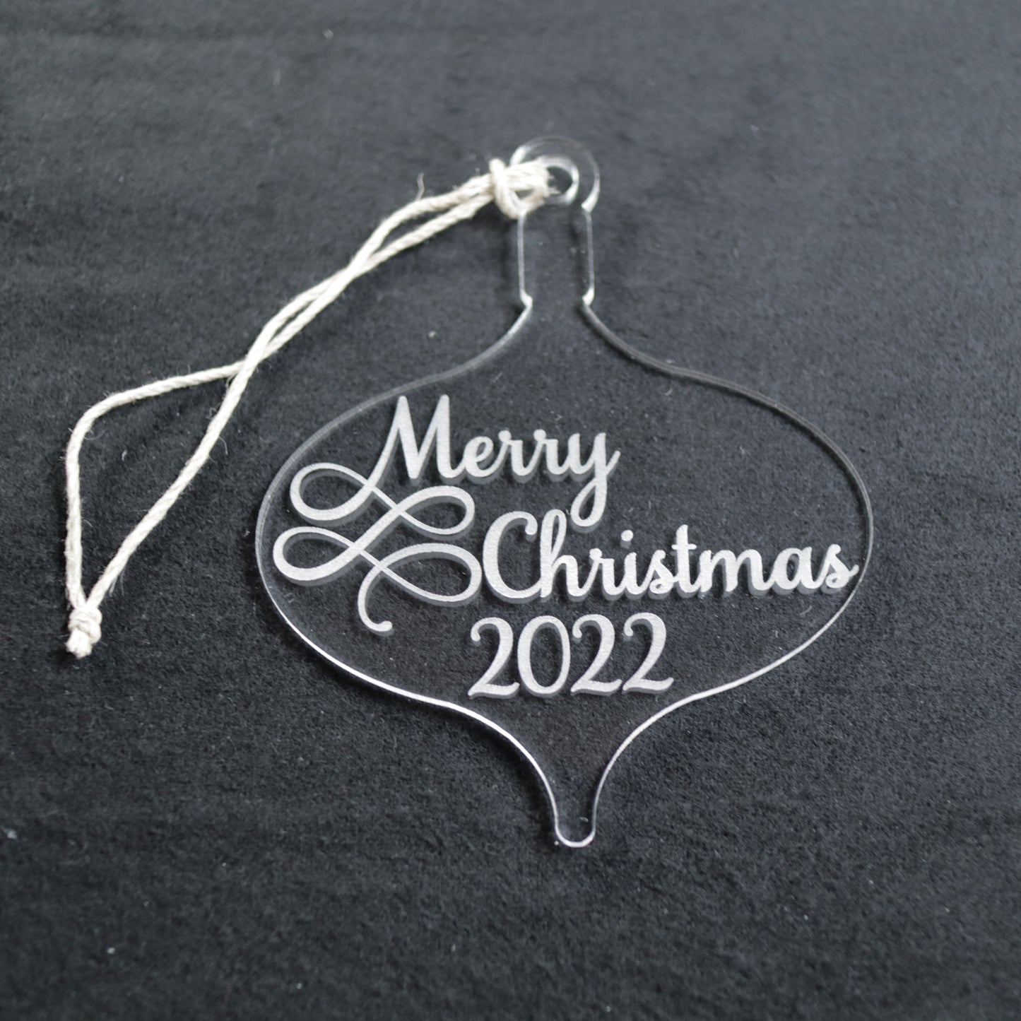 Merry Christmas Wood or Acrylic Ornament Version 1