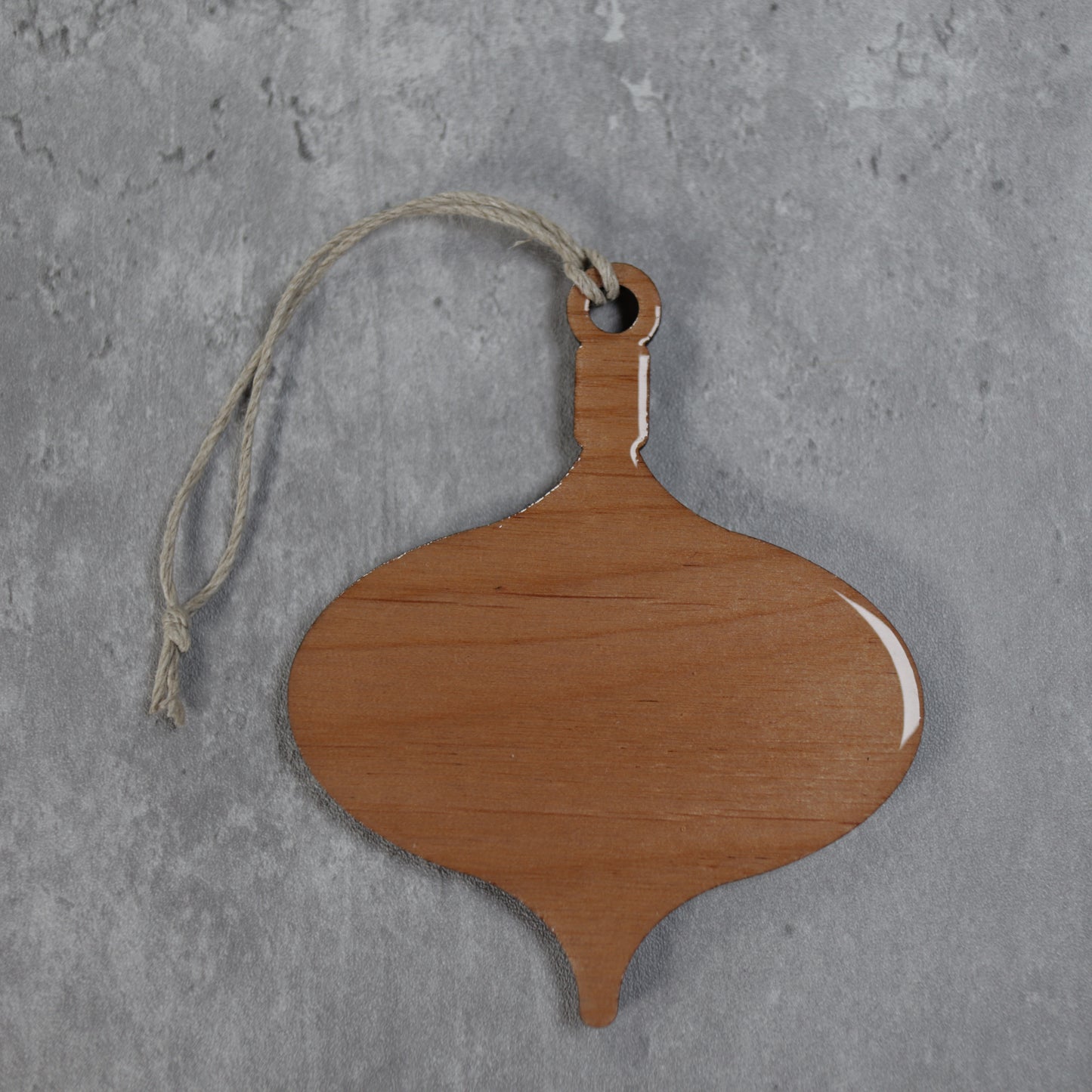 Brooklyn Born Wood or Acrylic Lamp Shaped Christmas Tree Ornament Version 2