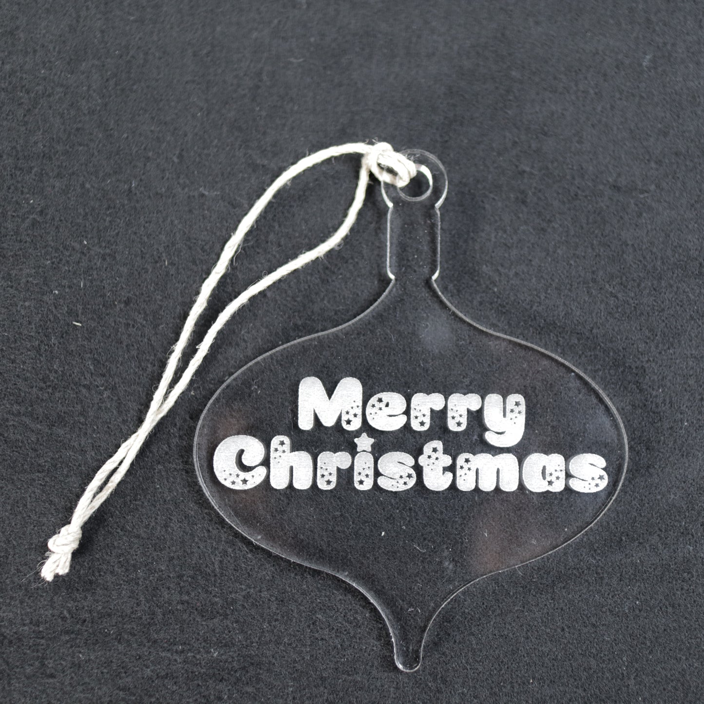 Merry Christmas Wood or Acrylic Ornament Version 2