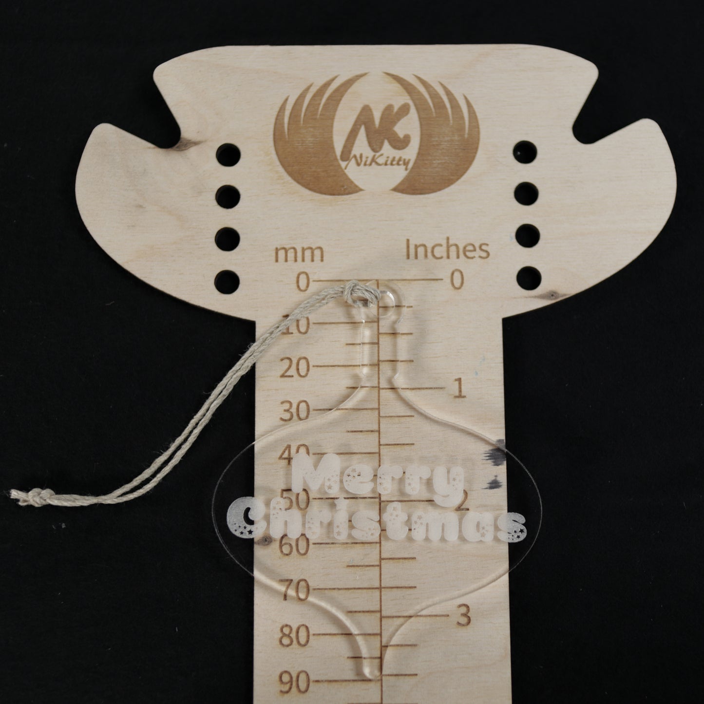 Merry Christmas Wood or Acrylic Ornament Version 2