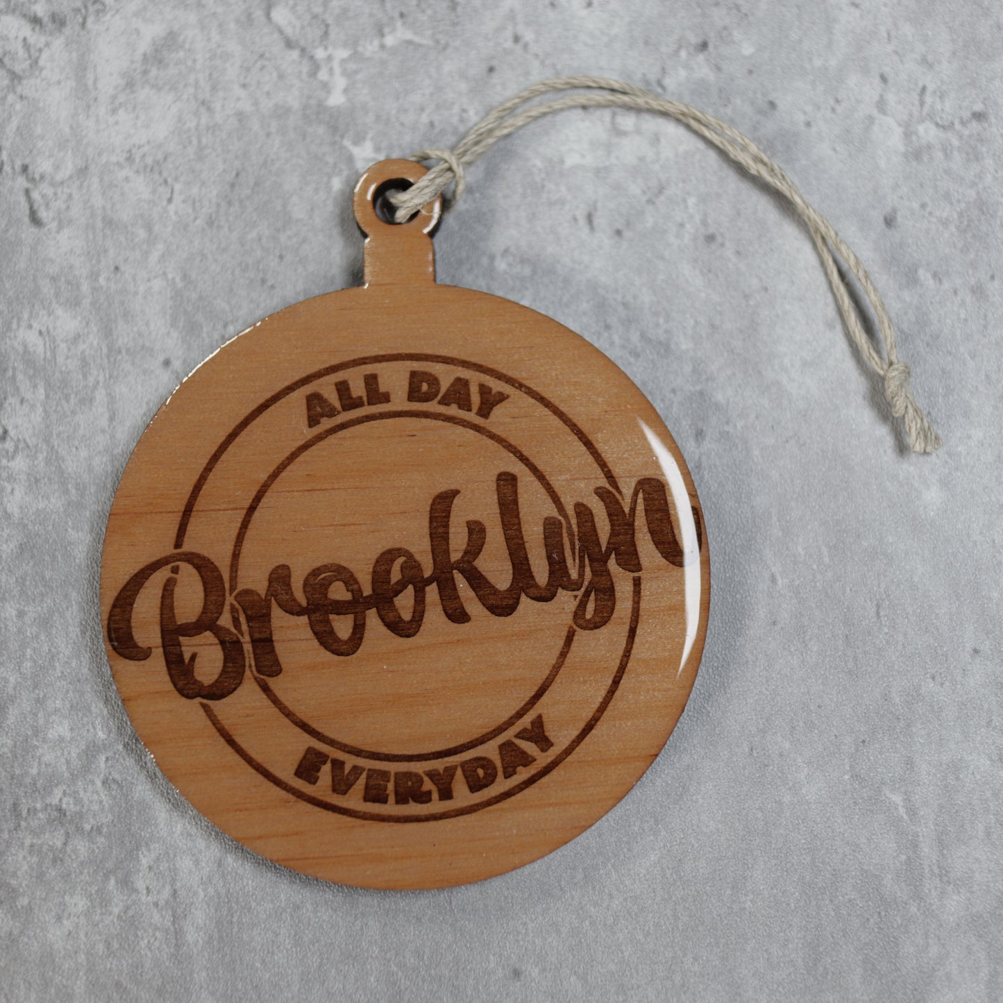 Brooklyn NY All Day Everyday Christmas Tree Ornament