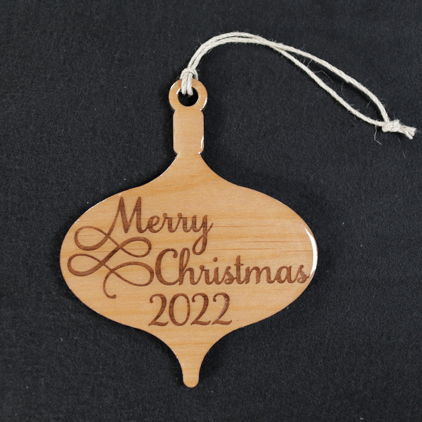 Merry Christmas Wood or Acrylic Ornament Version 1