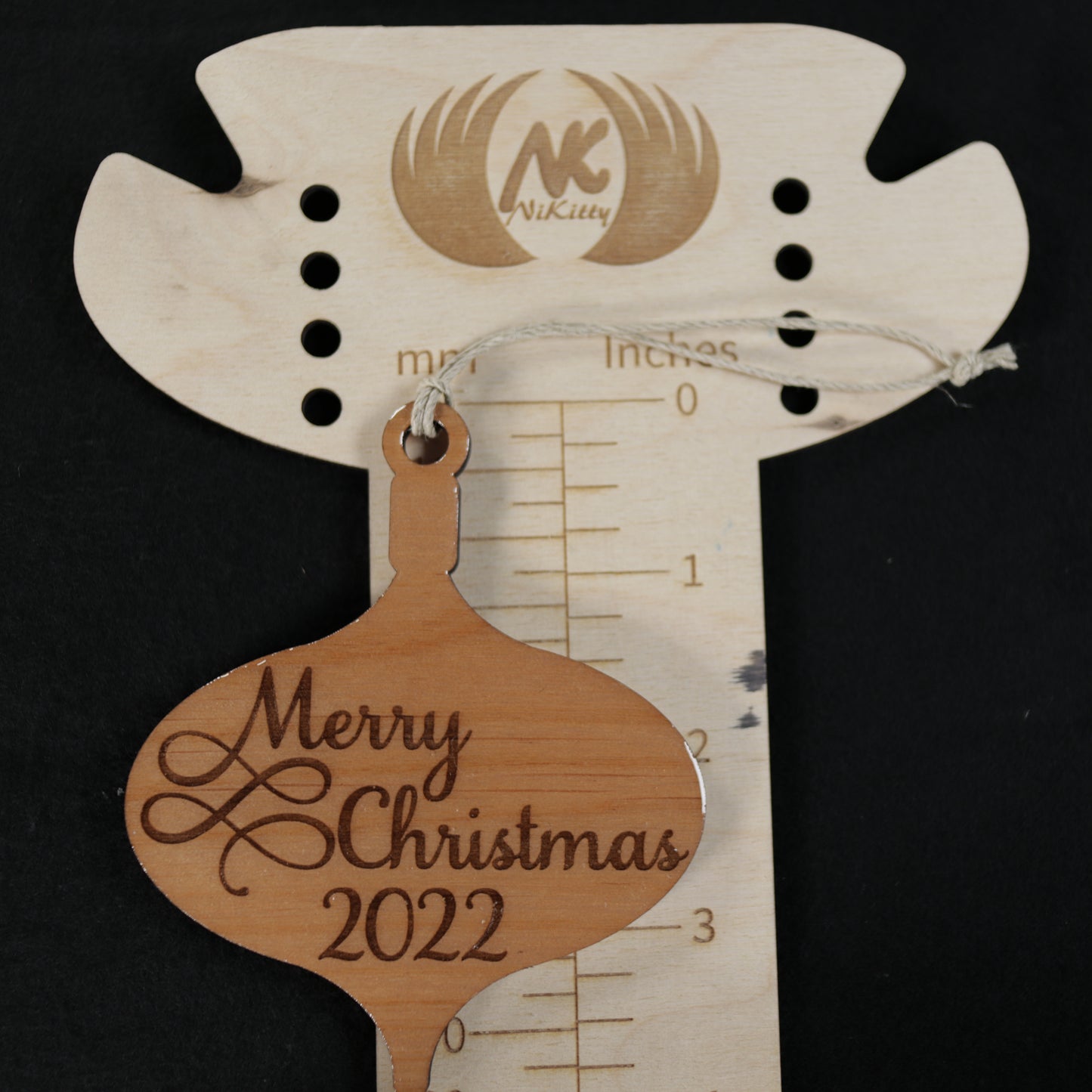 Merry Christmas Wood or Acrylic Ornament Version 1