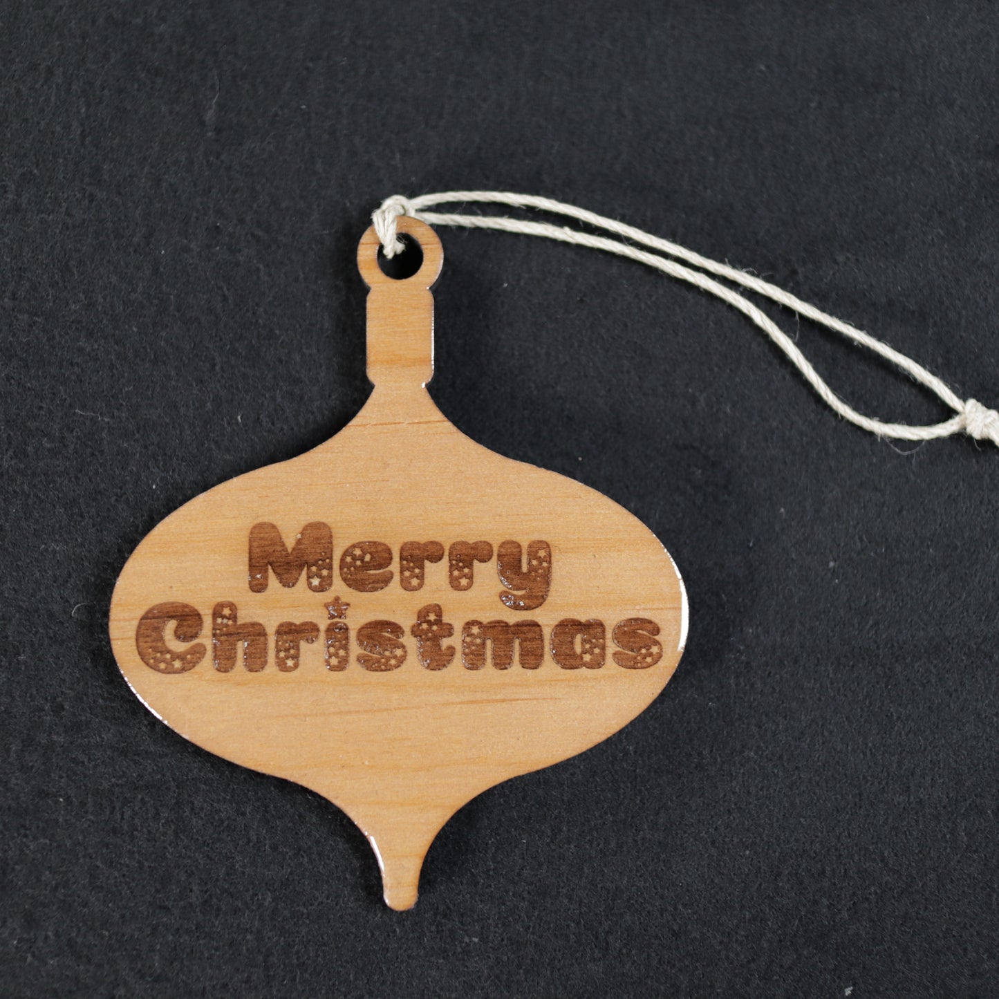 Merry Christmas Wood or Acrylic Ornament Version 2