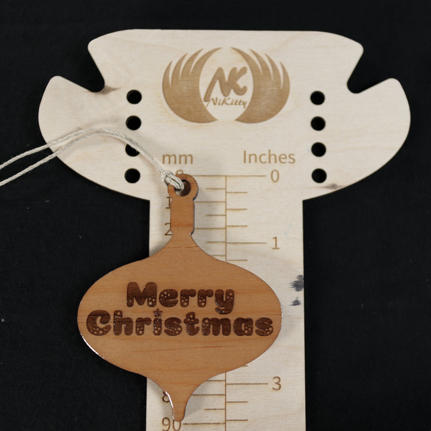 Merry Christmas Wood or Acrylic Ornament Version 2