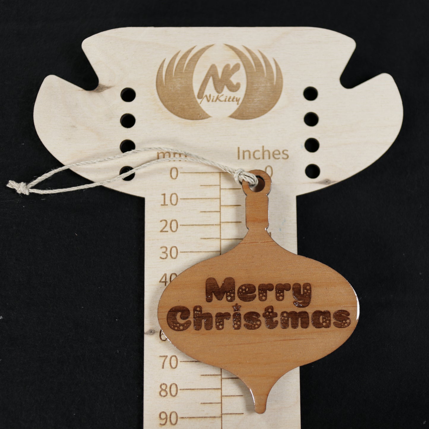 Merry Christmas Wood or Acrylic Ornament Version 2