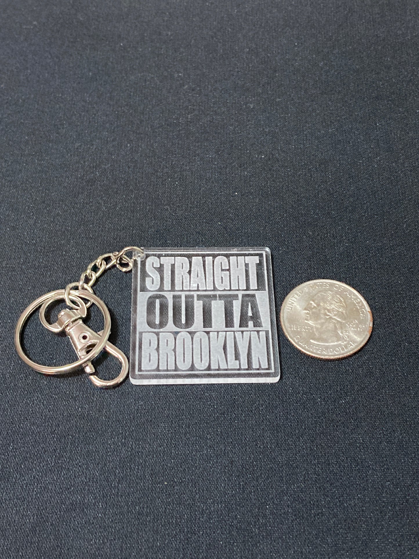 Straight Outta Brooklyn Acrylic Keychain