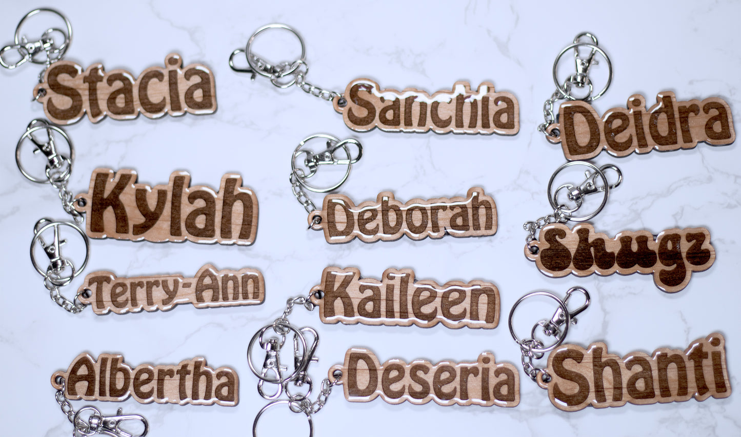 Personalize Name Keychain