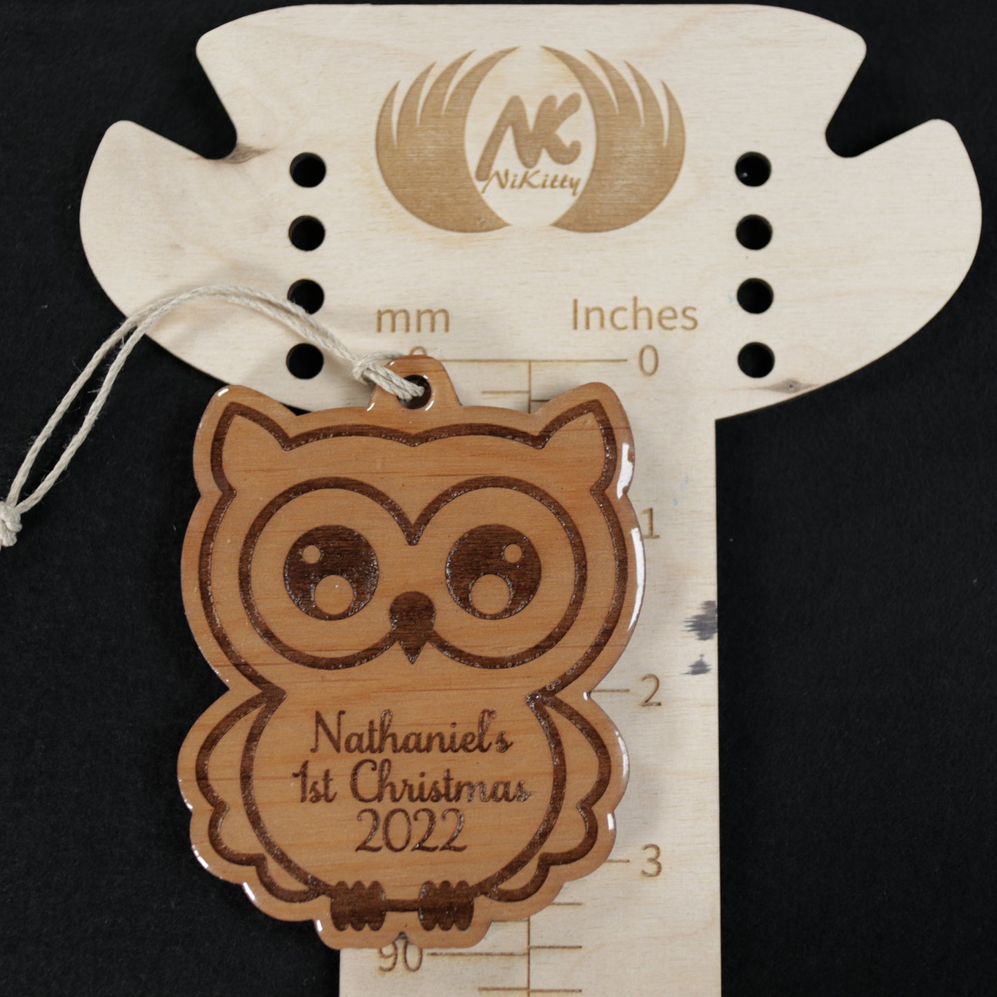 Personalized Baby First Christmas Owl Ornament