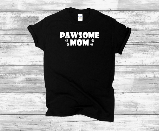 Pawsome Mom Short Sleeve Shirt